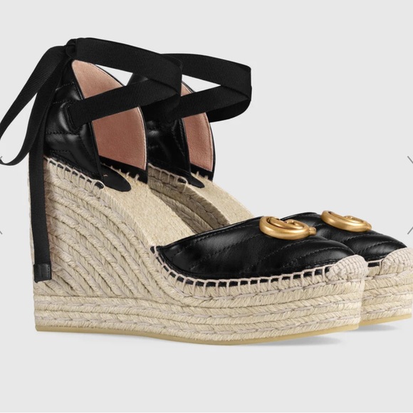 LEATHER PLATFORM ESPADRILLE - Picture 2 of 4